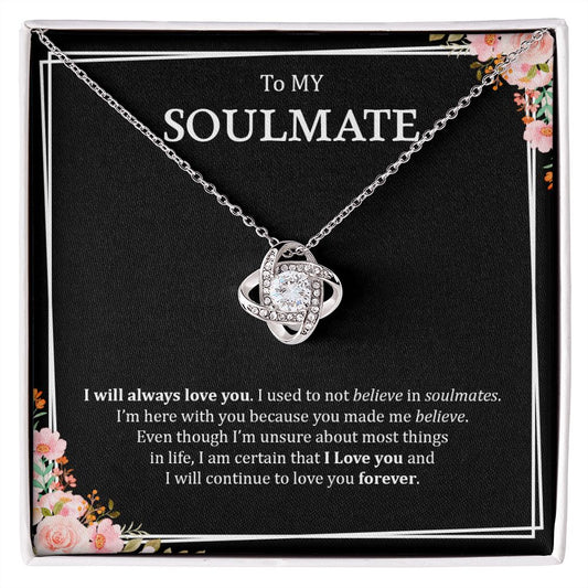 My Soulmate | I Love You - Love Knot Necklace